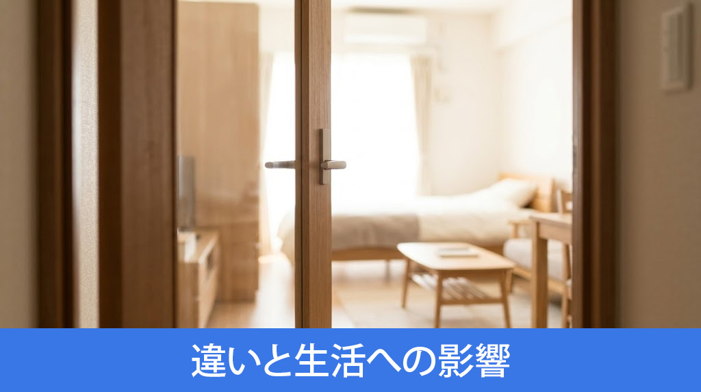 賃貸のワンルームと1Kの違いと生活への影響