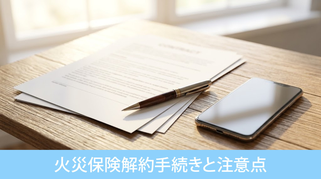 不動産売却時の火災保険解約手続きと注意点