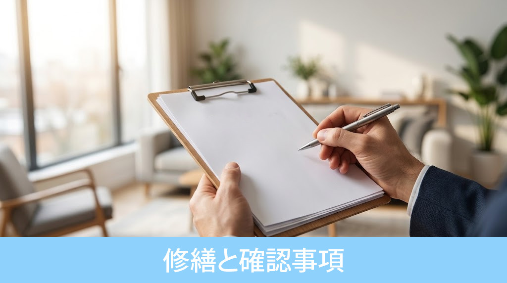 解約前の修繕と確認事項