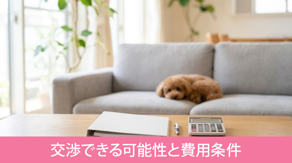 入居後にペット飼育を交渉できる可能性と費用条件