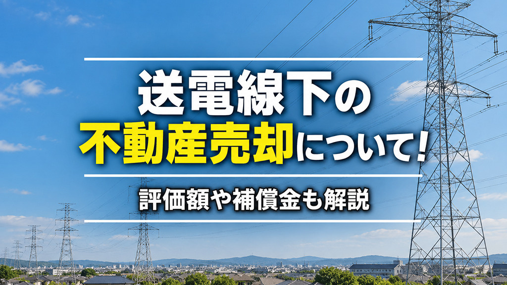 送電線下の不動産売却について!評価額や補償金も解説