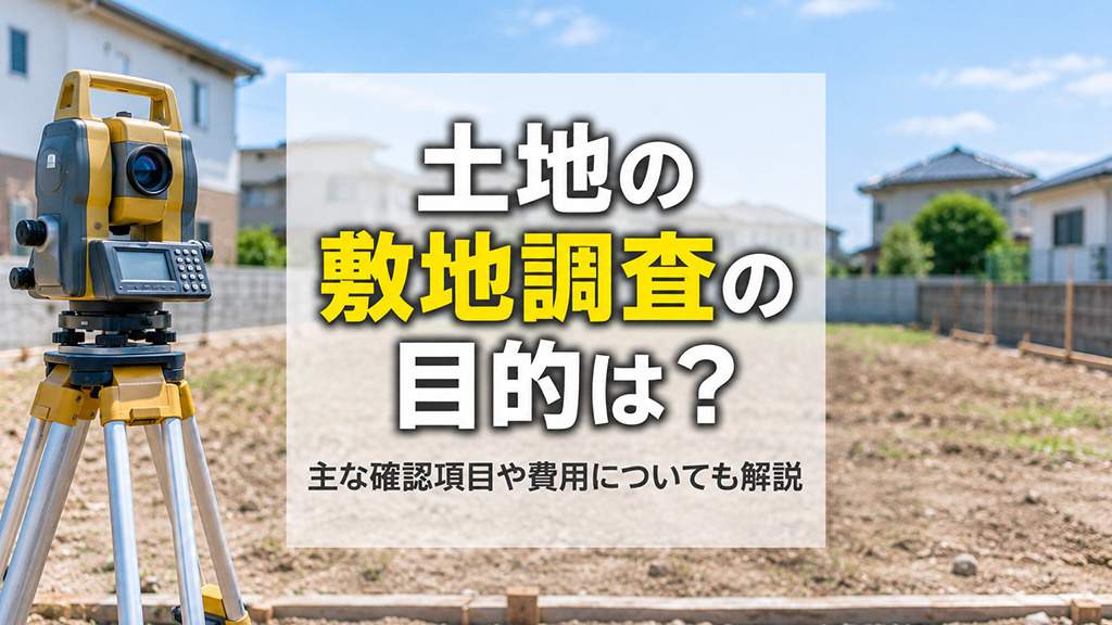 土地の敷地調査の目的は?主な確認項目や費用についても解説
