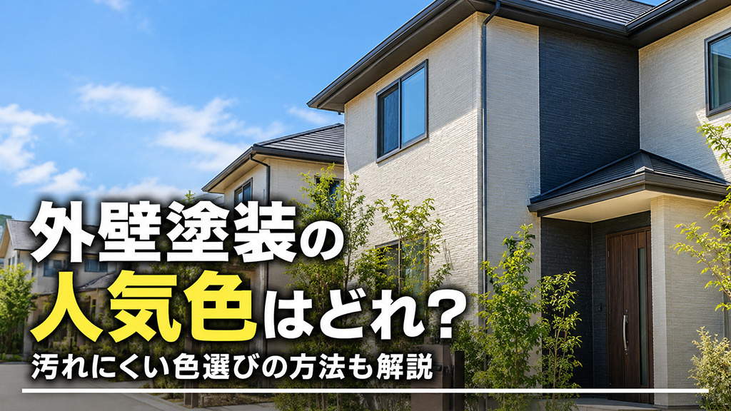 外壁塗装の人気色はどれ?汚れにくい色選びの方法も解説