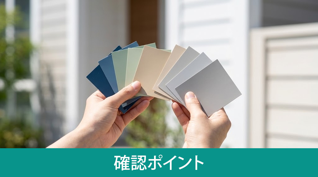 色選びの確認ポイント