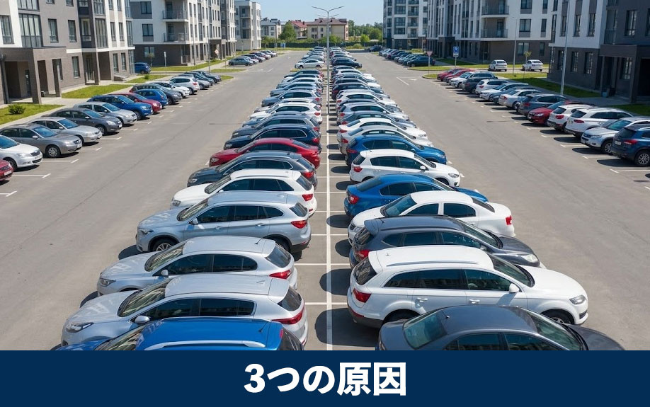 マンション駐車場に空きがない3つの原因