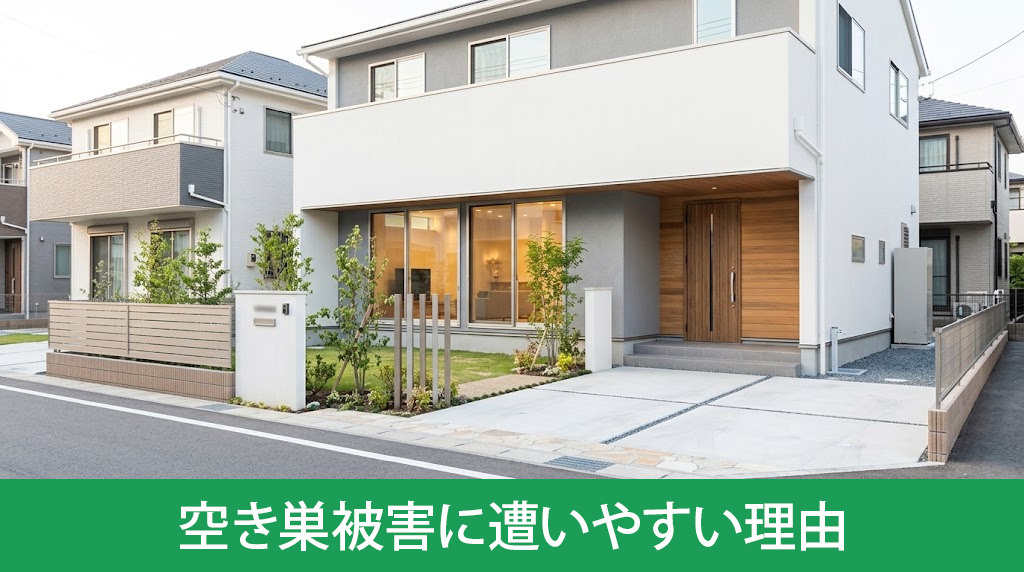 新築一戸建てが空き巣被害に遭いやすい理由