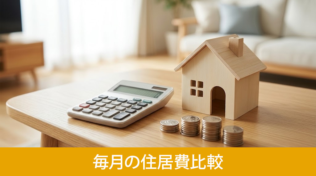 家賃とローンから見る毎月の住居費比較