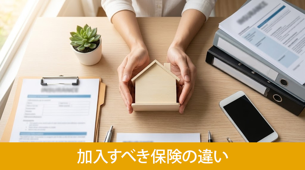 賃貸物件と持ち家で加入すべき保険の違い