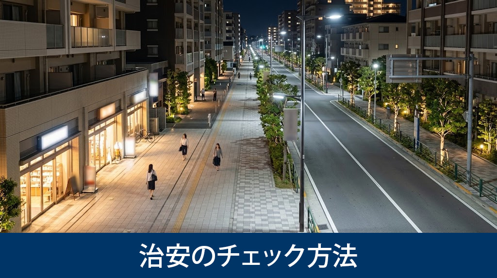夜に歩くことで体感する治安のチェック方法