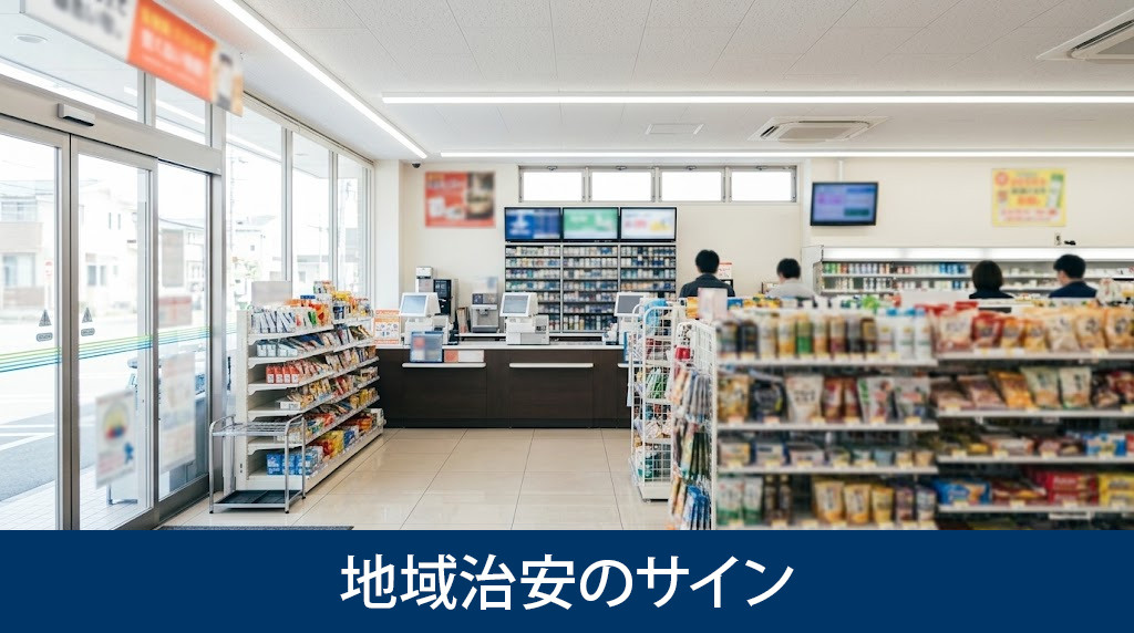 コンビニエンスストアの観察でわかる地域治安のサイン