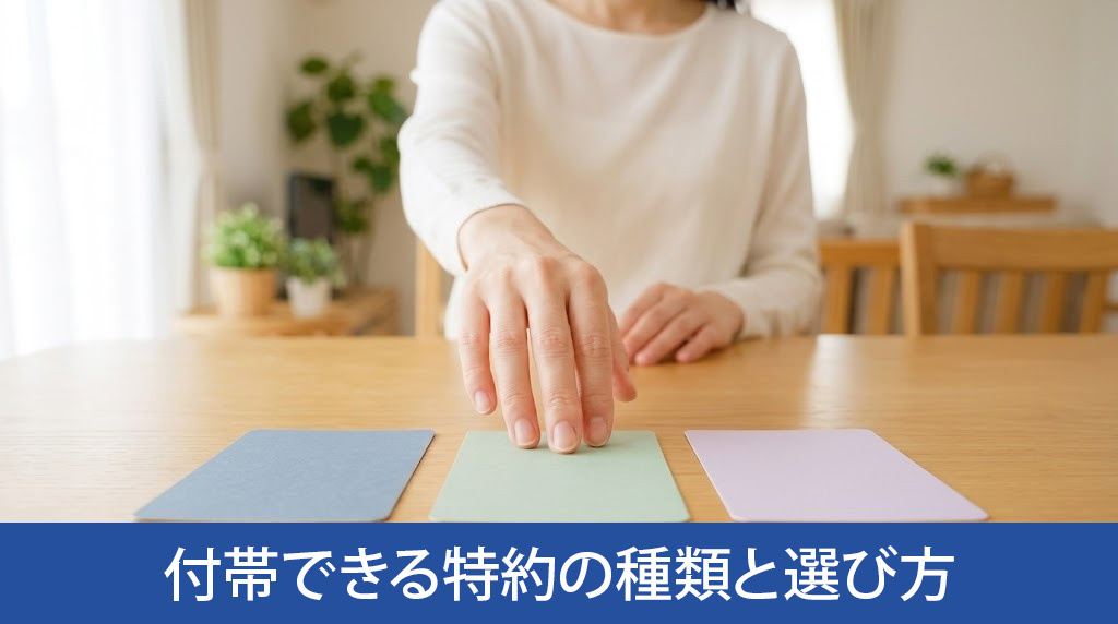 一般団信に付帯できる特約の種類と選び方