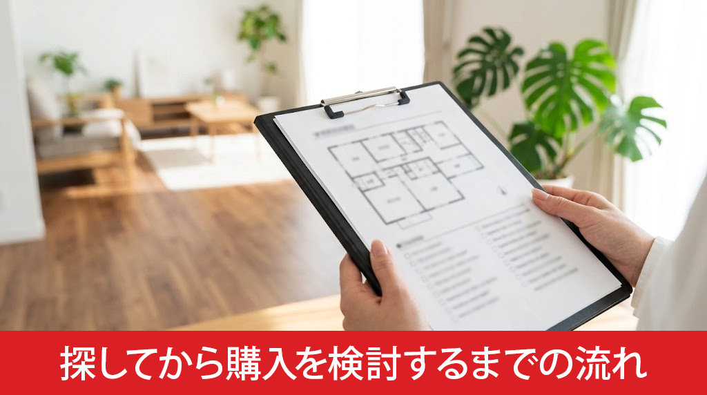 安心R住宅を探してから購入を検討するまでの流れ