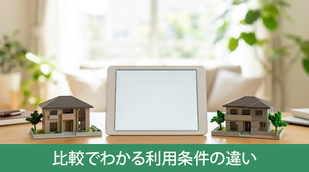 フラット35との比較でわかる利用条件の違い
