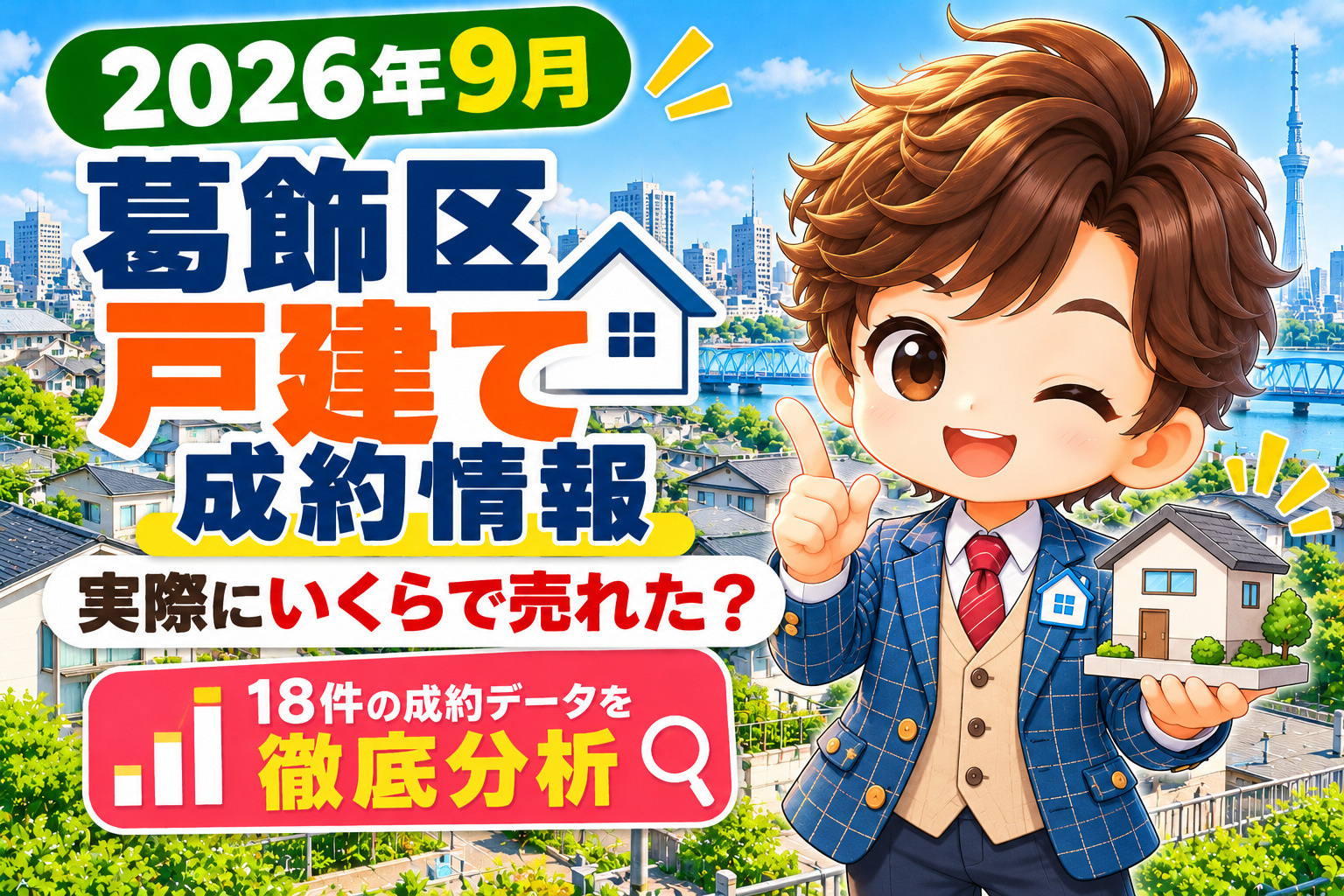 2026年9月葛飾区戸建て成約情報18件の実際に売れた価格を不動産のみらいが解説