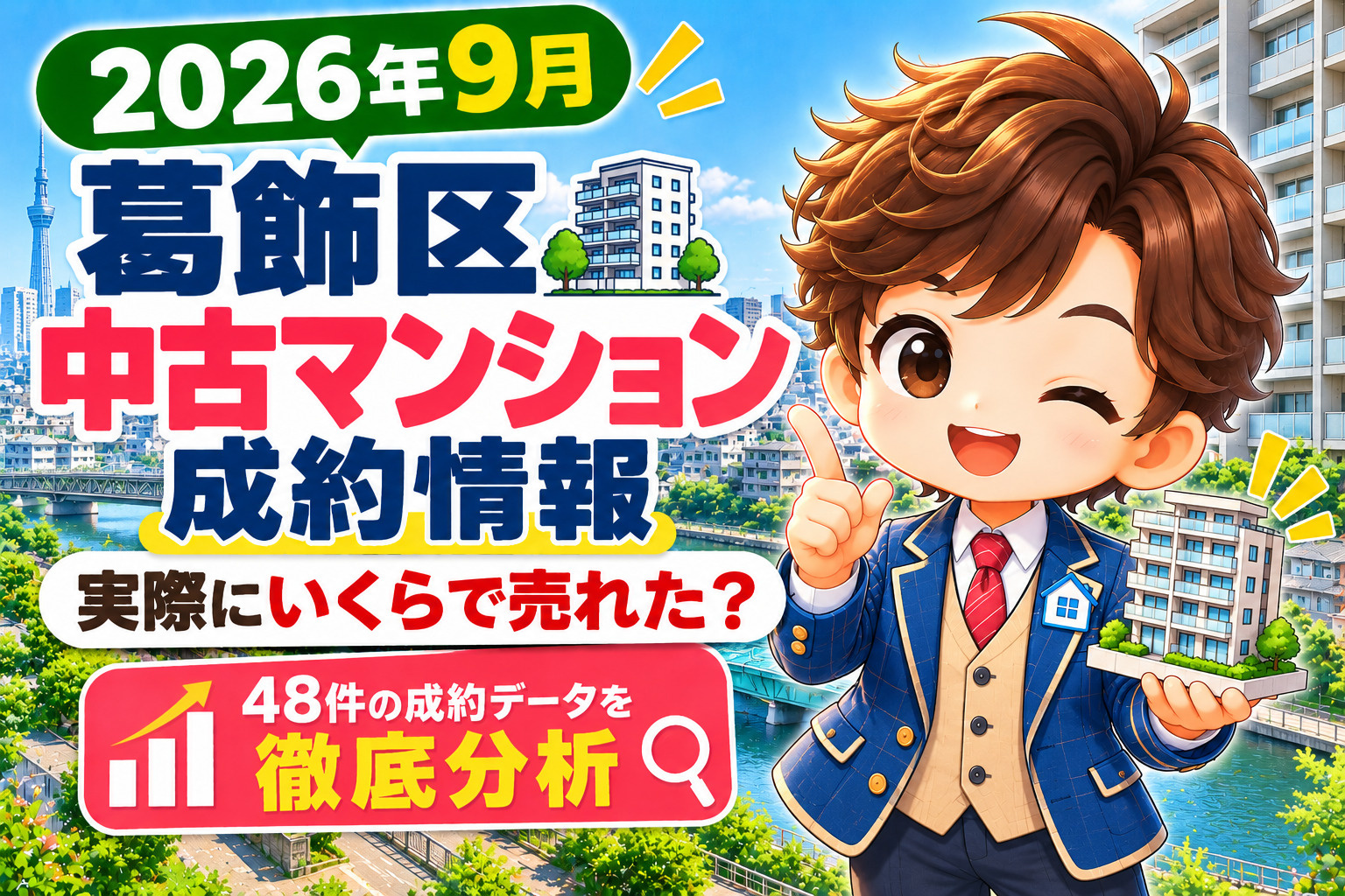 2026年9月葛飾区中古マンション成約情報48件の成約価格と不動産相場を分析
