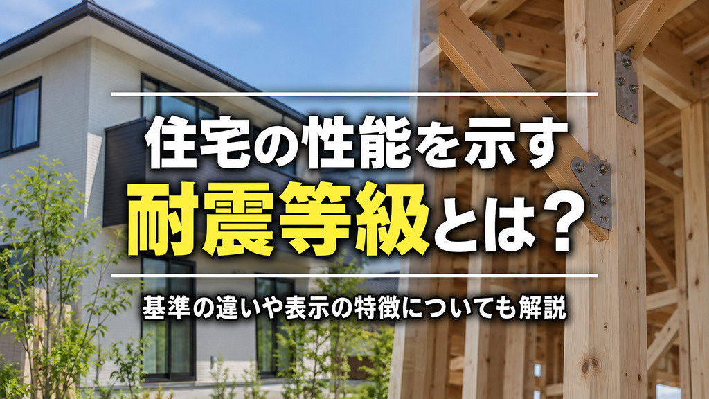 住宅の性能を示す耐震等級とは?基準の違いや表示の特徴についても解説