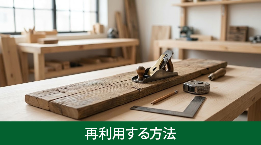 解体木材を再利用する方法