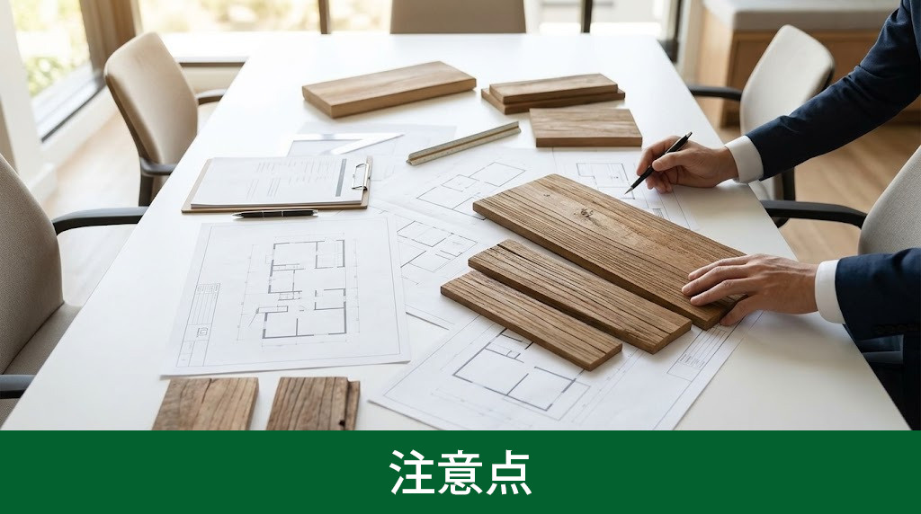 解体木材を再利用する際の注意点