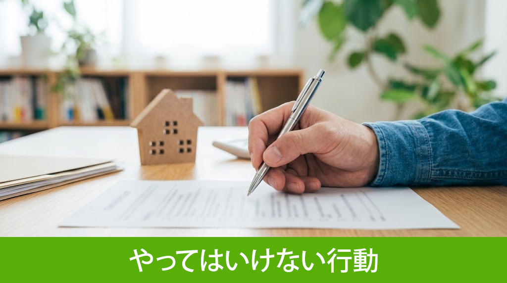 家の売却時にやってはいけない行動