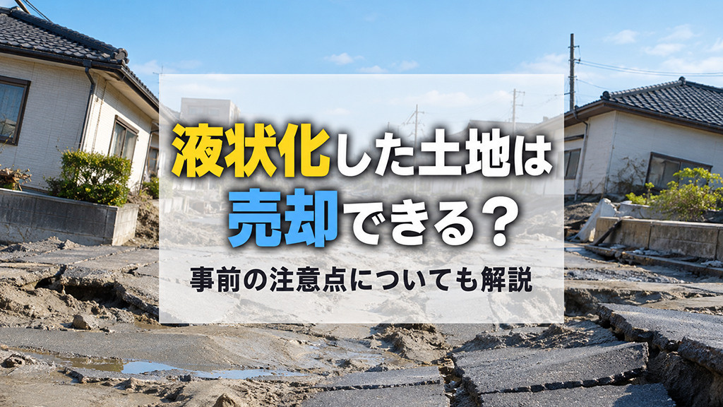 液状化した土地は売却できる?事前の注意点についても解説