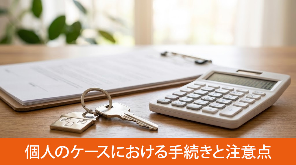 売主が個人のケースにおける手続きと注意点