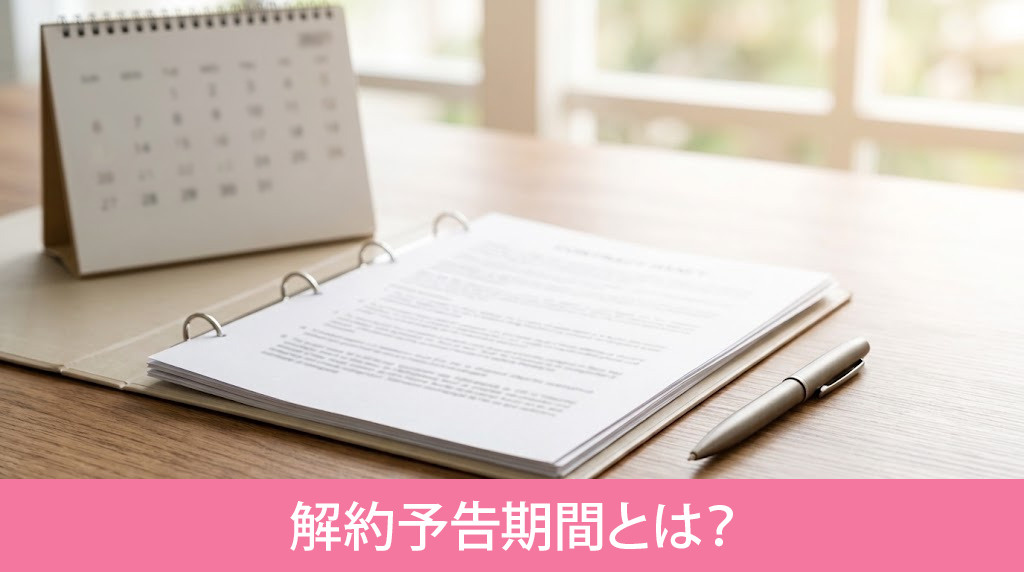 賃貸物件の解約予告期間とは?