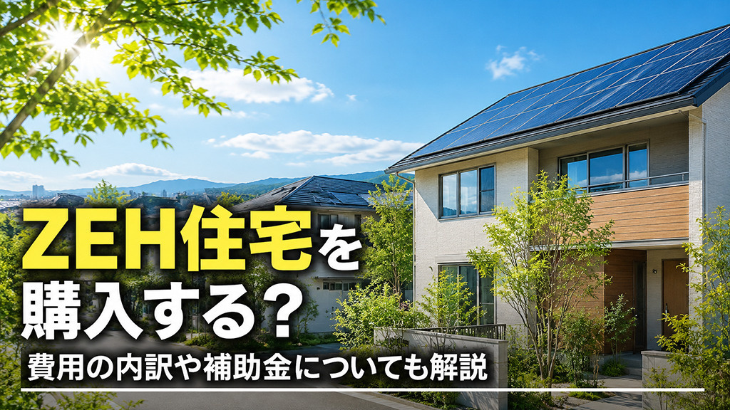 ZEH住宅を購入する?費用の内訳や補助金についても解説
