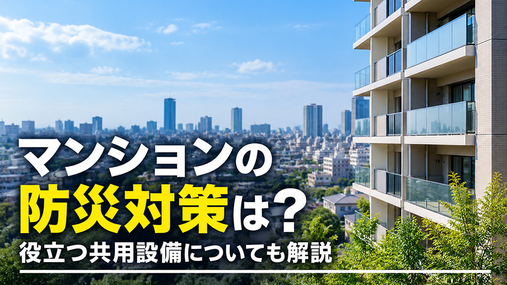 マンションの防災対策は?役立つ共用設備についても解説
