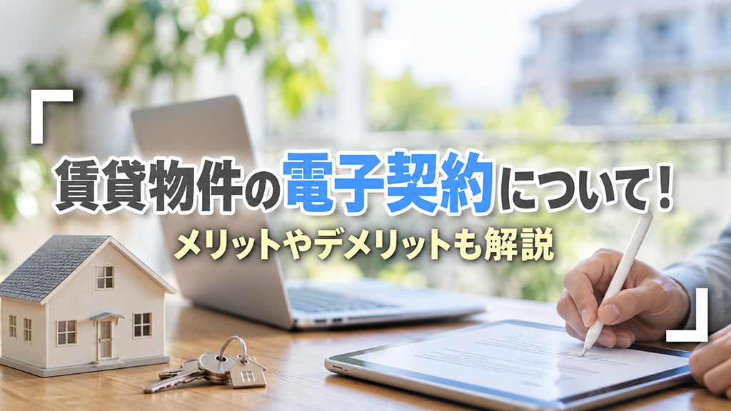 賃貸物件の電子契約について!メリットやデメリットも解説
