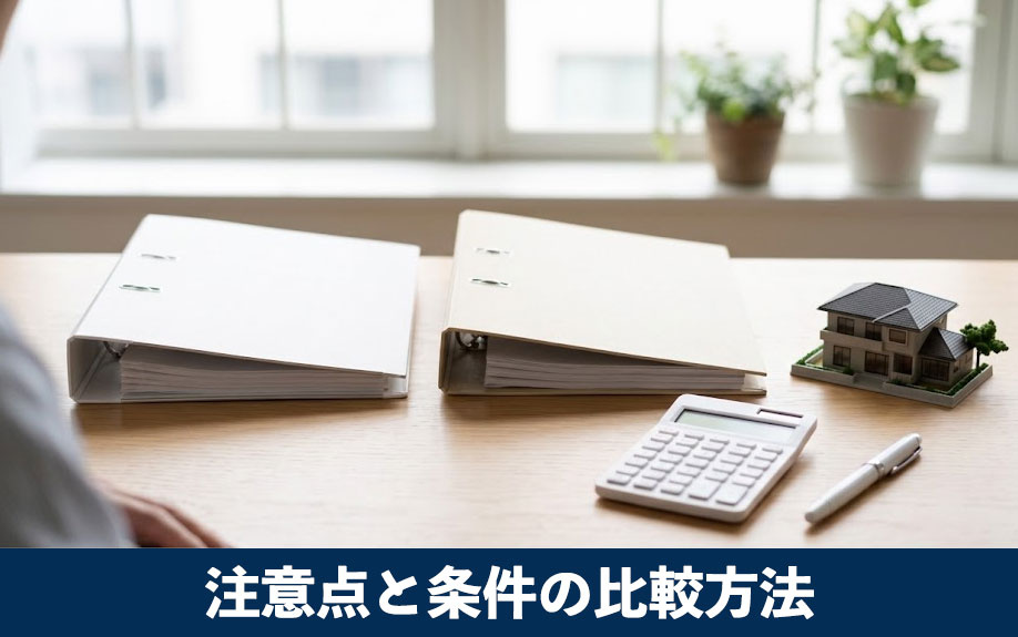 無担保住宅ローンの注意点と条件の比較方法