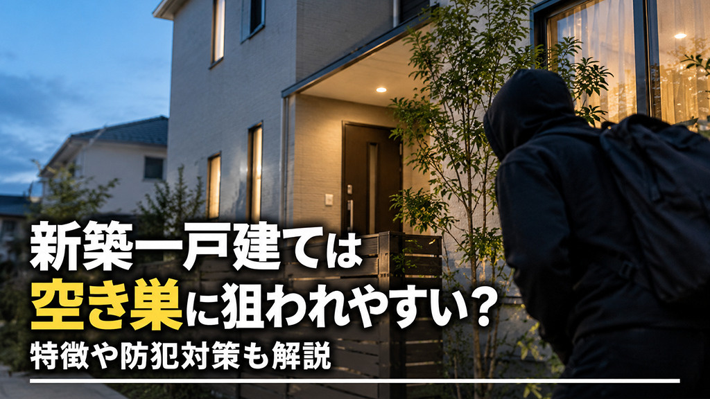 新築一戸建ては空き巣に狙われやすい?特徴や防犯対策も解説