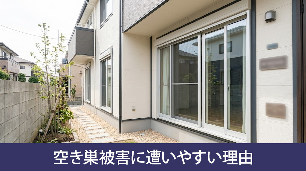 新築一戸建てが空き巣被害に遭いやすい理由