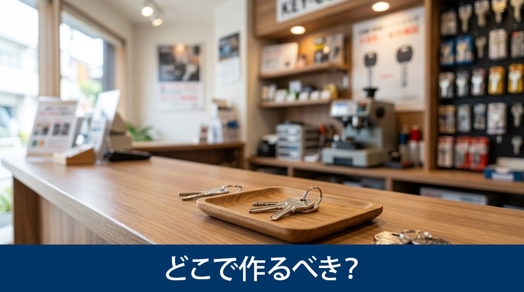 賃貸の合鍵はどこで作るべき?