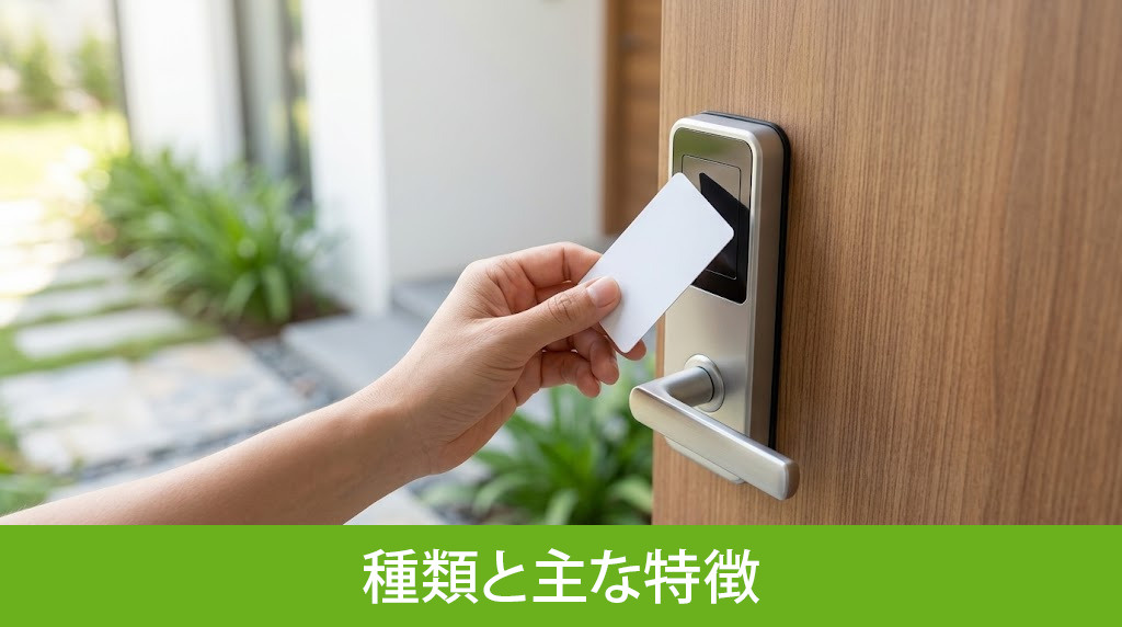 一戸建て向けカードキーの種類と主な特徴