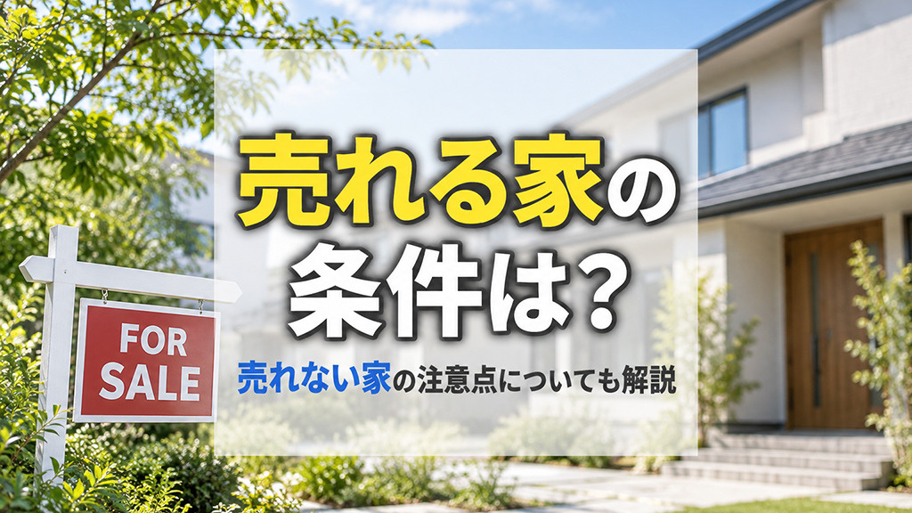 売れる家の条件は?売れない家の注意点についても解説