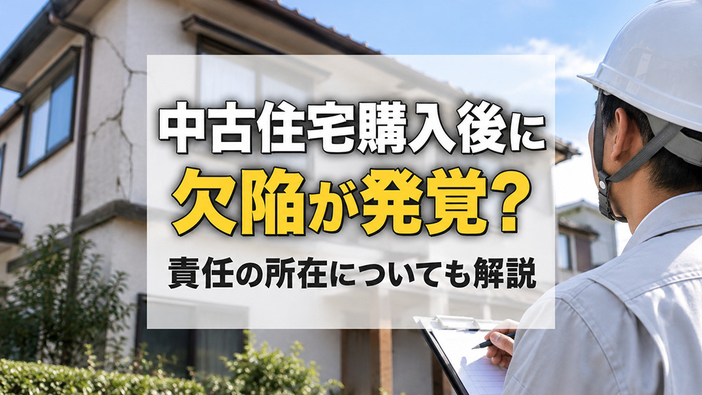 中古住宅購入後に欠陥が発覚?責任の所在についても解説