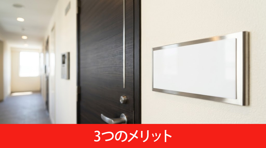 賃貸物件で表札を出す3つのメリット