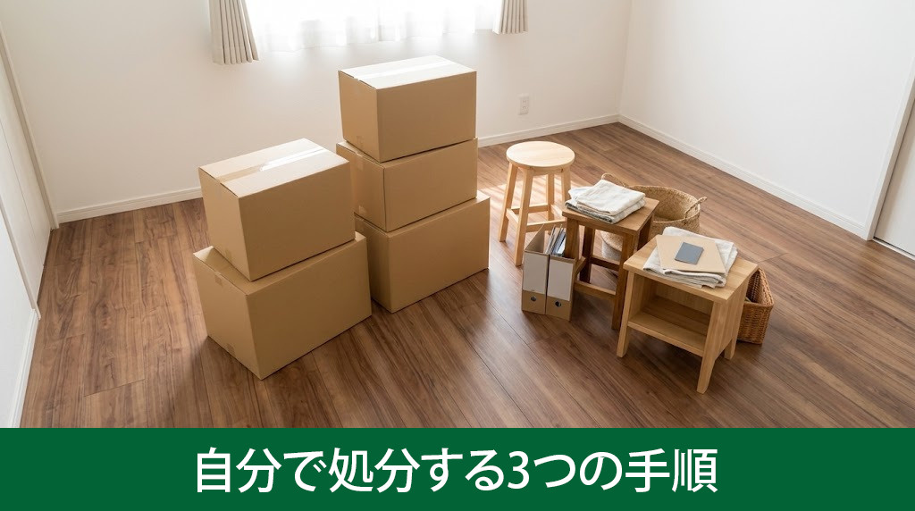 空き家の家財道具を自分で処分する3つの手順
