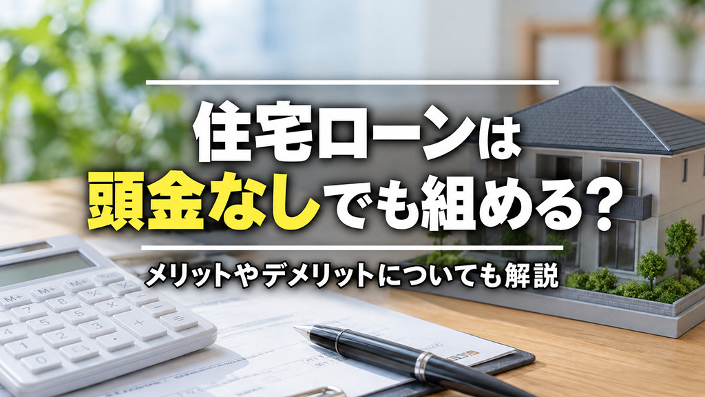 住宅ローンは頭金なしでも組める?メリットやデメリットについても解説