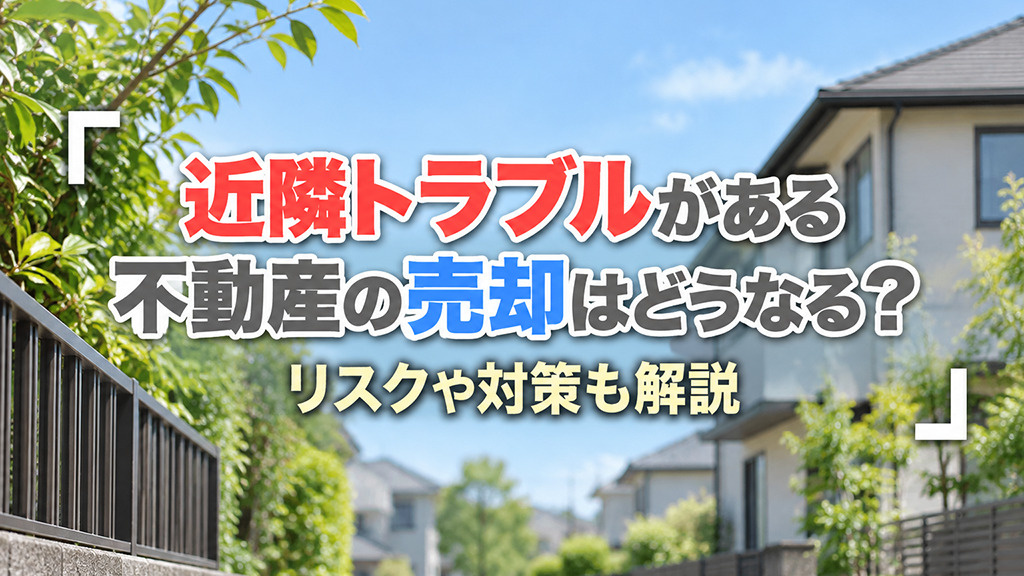 近隣トラブルがある不動産の売却はどうなる?リスクや対策も解説