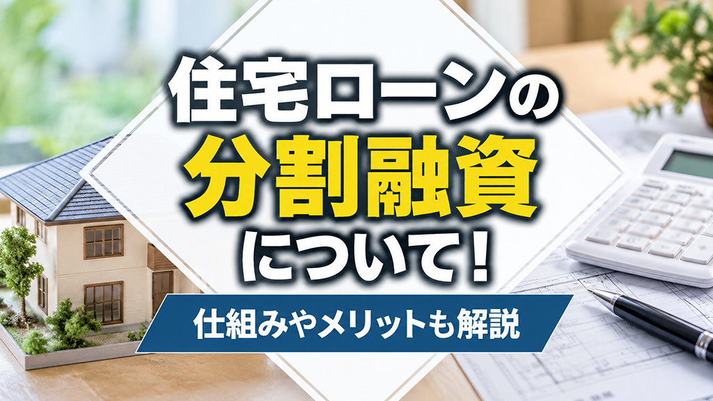 住宅ローンの分割融資について!仕組みやメリットも解説