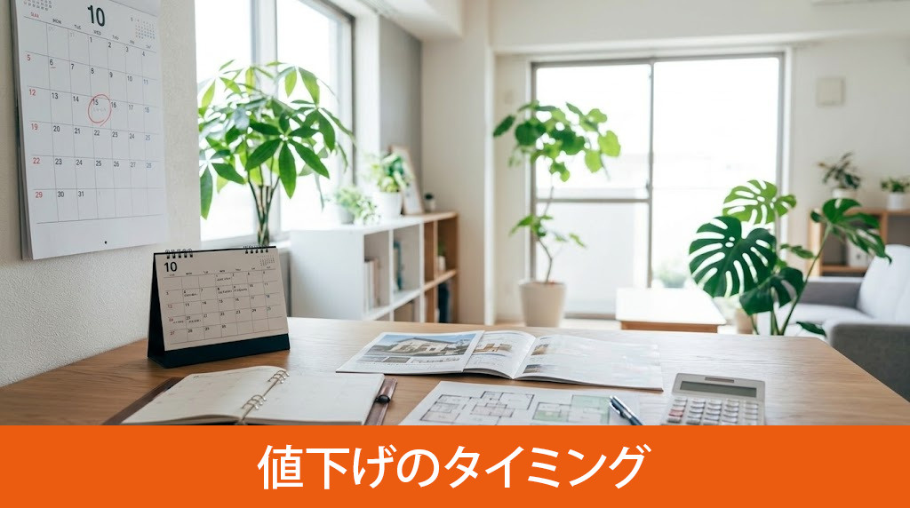 売却価格を見直す適切な値下げのタイミング