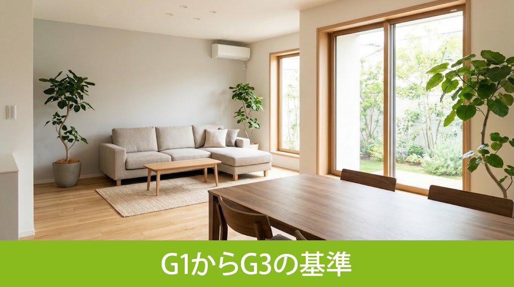 HEAT20のグレードをG1からG3の基準