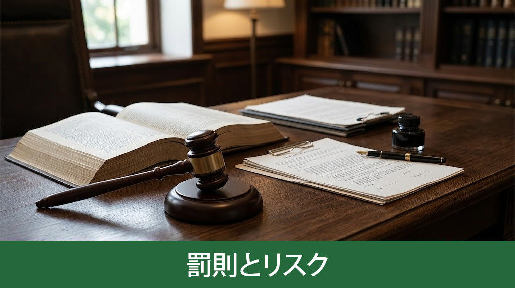 反復継続と認定された場合の罰則とリスク