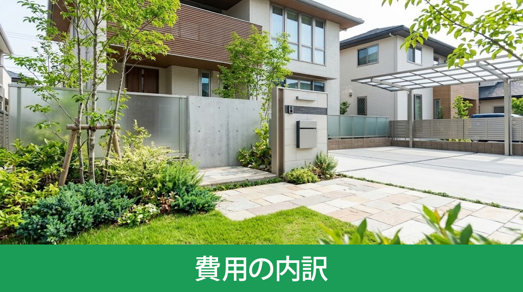 注文住宅の外構工事にかかる費用の内訳