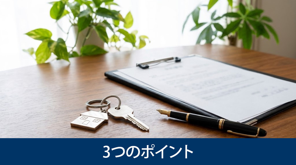 家をスムーズに売却するための3つのポイント