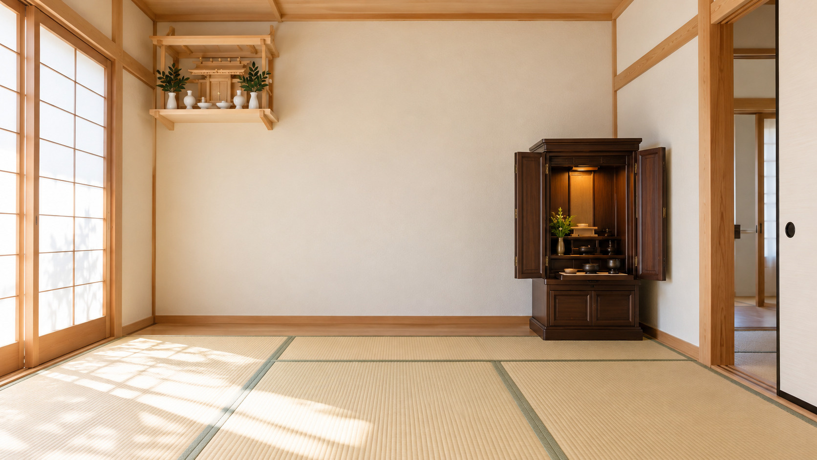 神棚と仏壇は同じ部屋に置ける?避けたい配置や設置場所についても解説