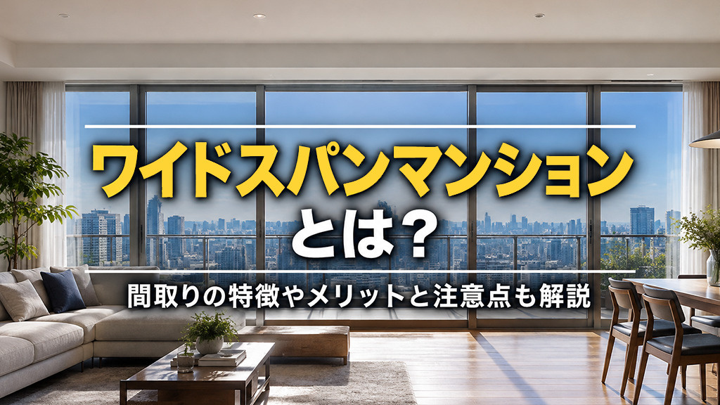 ワイドスパンマンションとは?間取りの特徴やメリットと注意点も解説