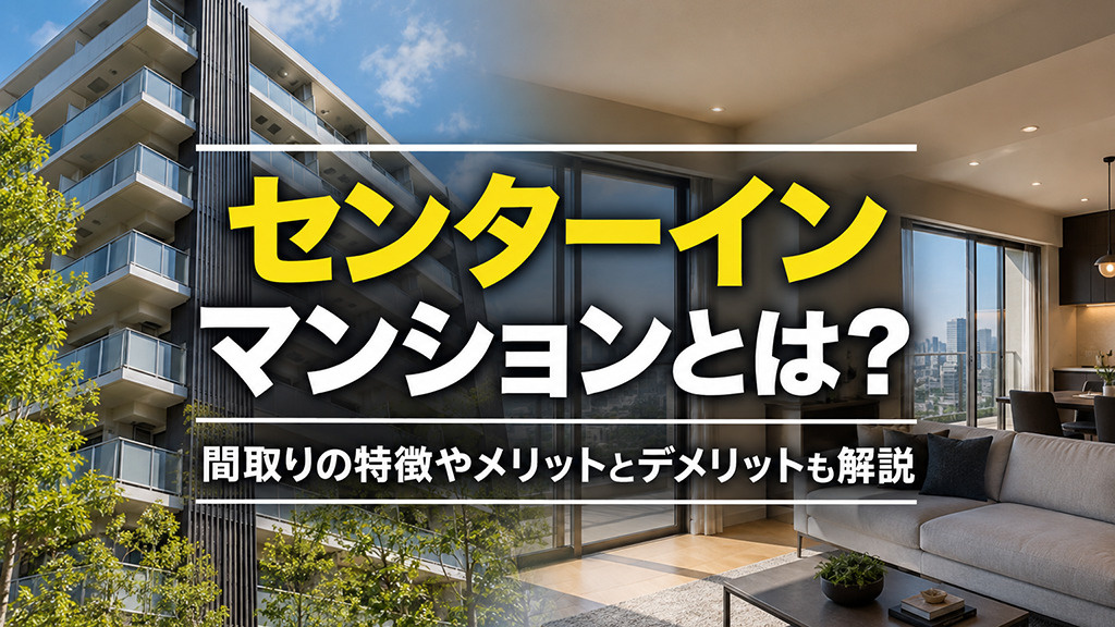 センターインマンションとは?間取りの特徴やメリットとデメリットも解説