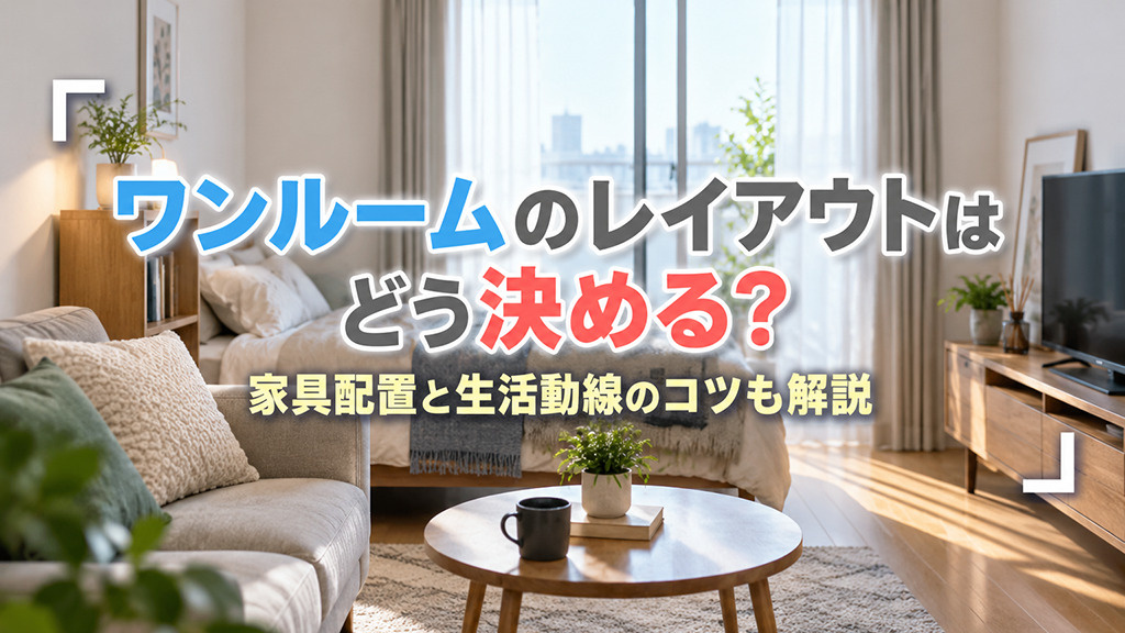 ワンルームのレイアウトはどう決める?家具配置と生活動線のコツも解説